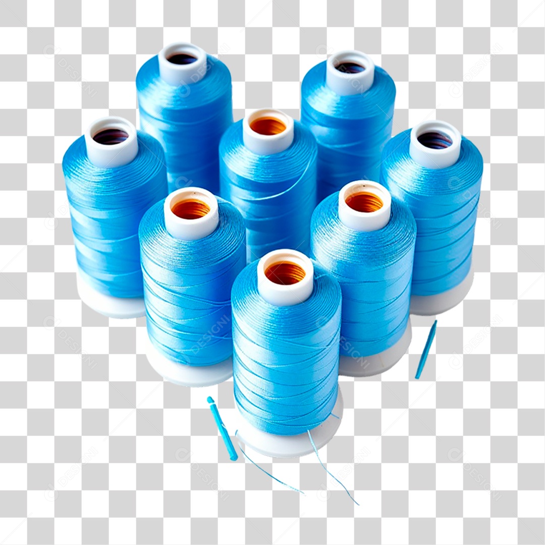 Tubos de Linhas Azuis PNG Transparente