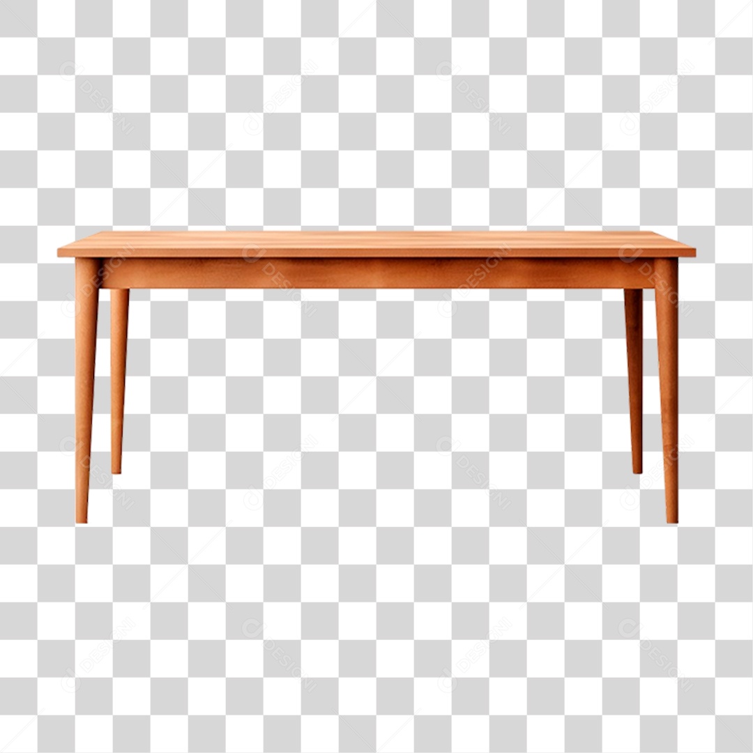 Mesa de Madeira PNG Transparente