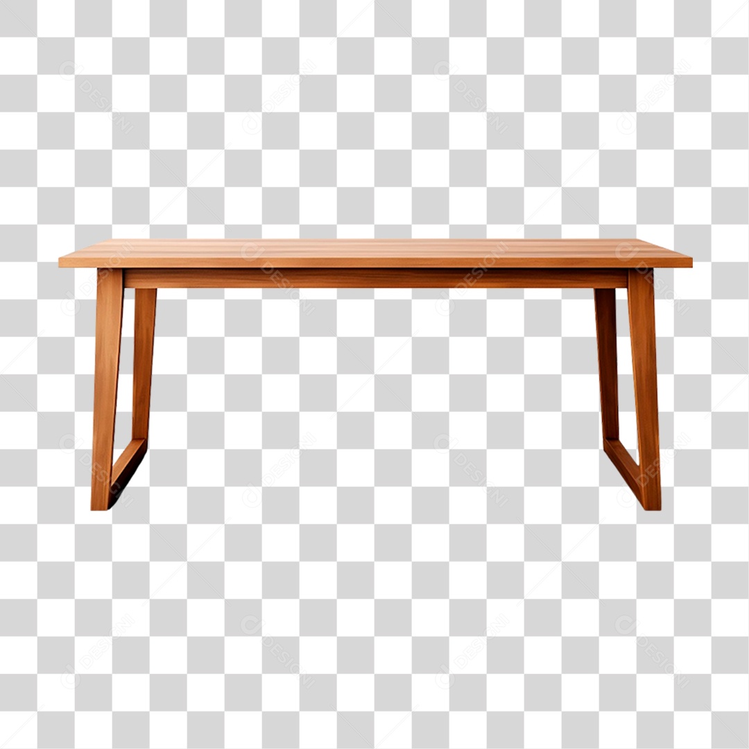 Mesa de Madeira PNG Transparente