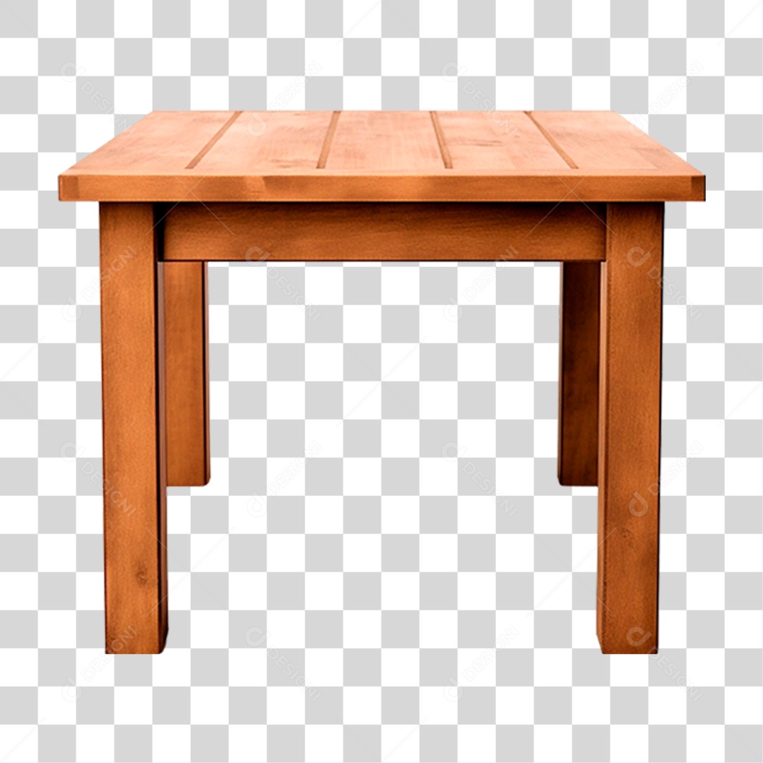 Mesa de Madeira PNG Transparente