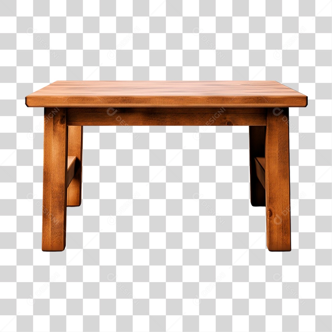 Mesa de Madeira PNG Transparente