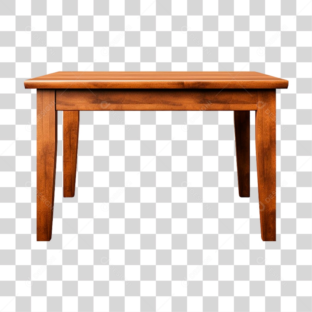 Mesa de Madeira PNG Transparente
