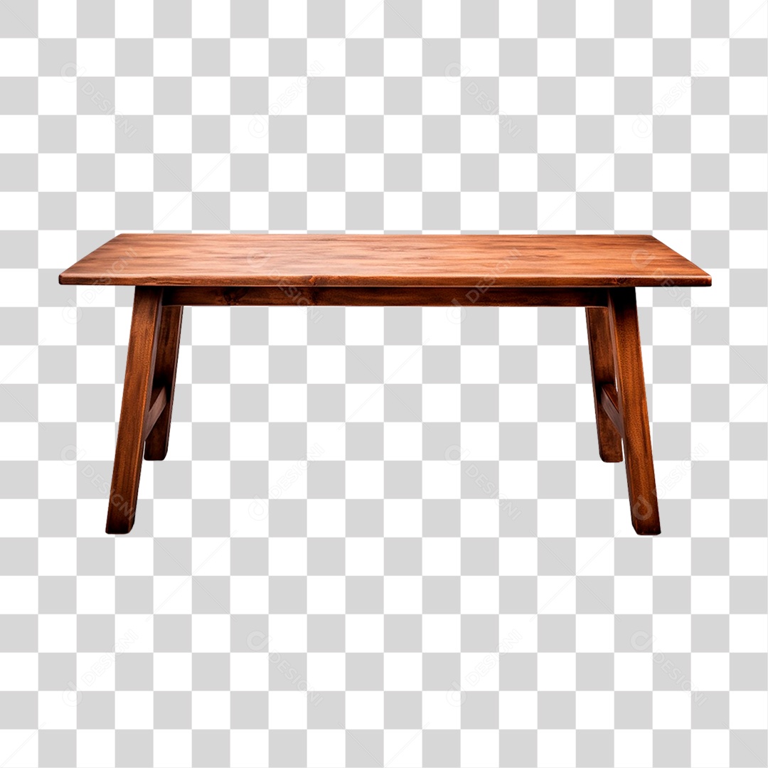 Mesa de Madeira PNG Transparente