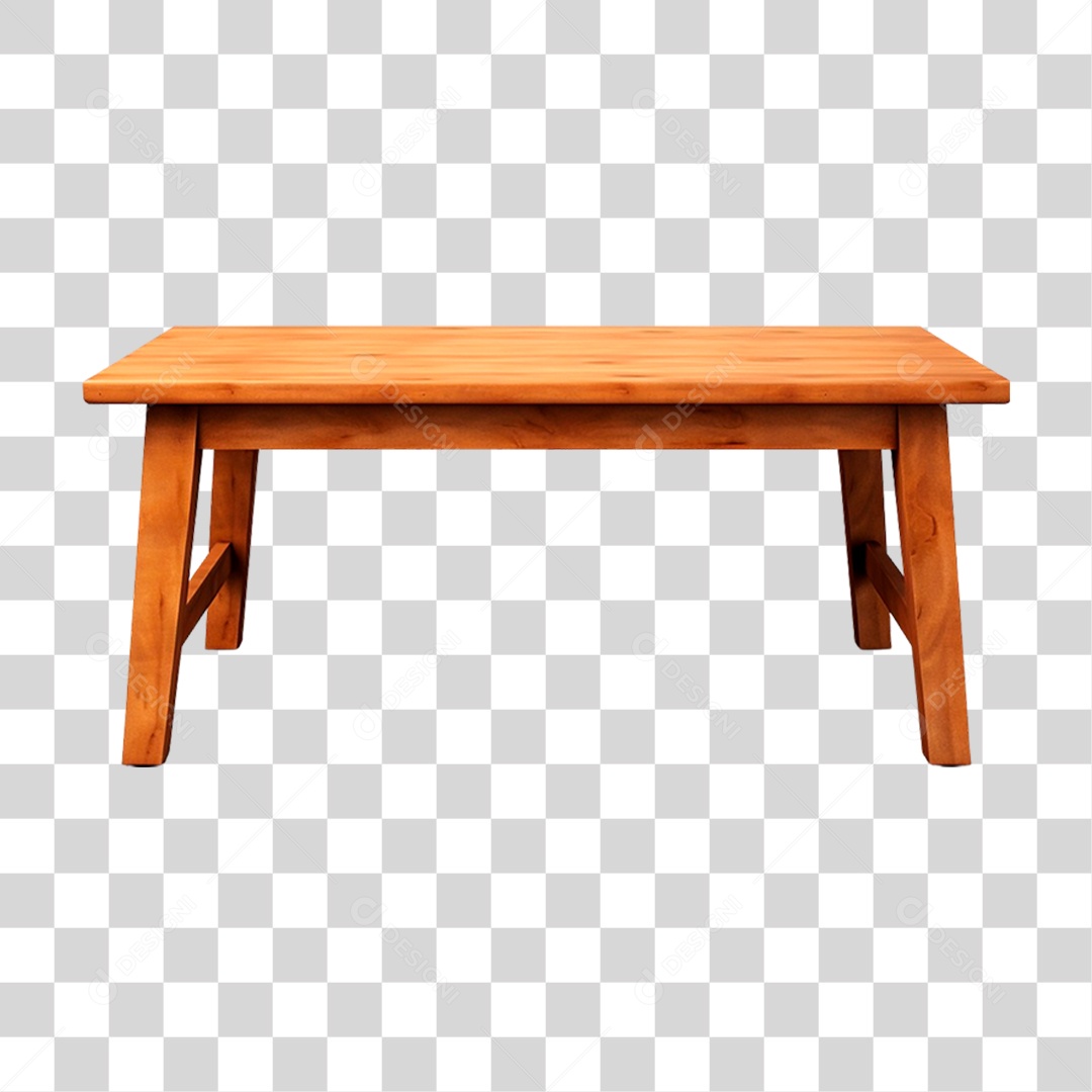 Mesa de Madeira PNG Transparente