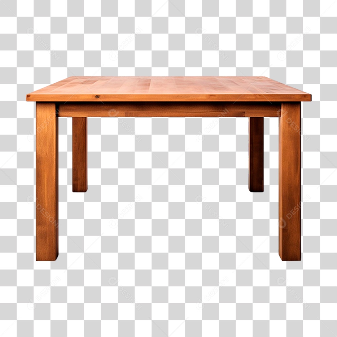 Mesa de Madeira PNG Transparente