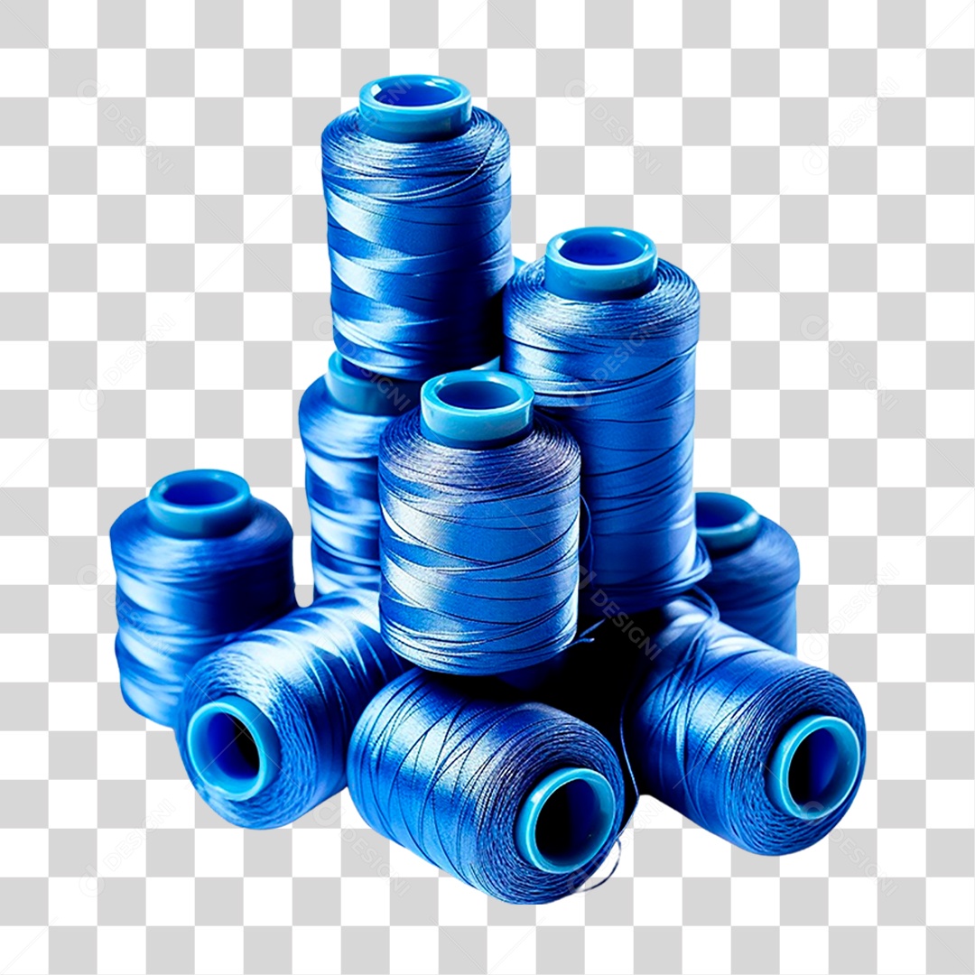 Tubos de Linhas Azuis PNG Transparente