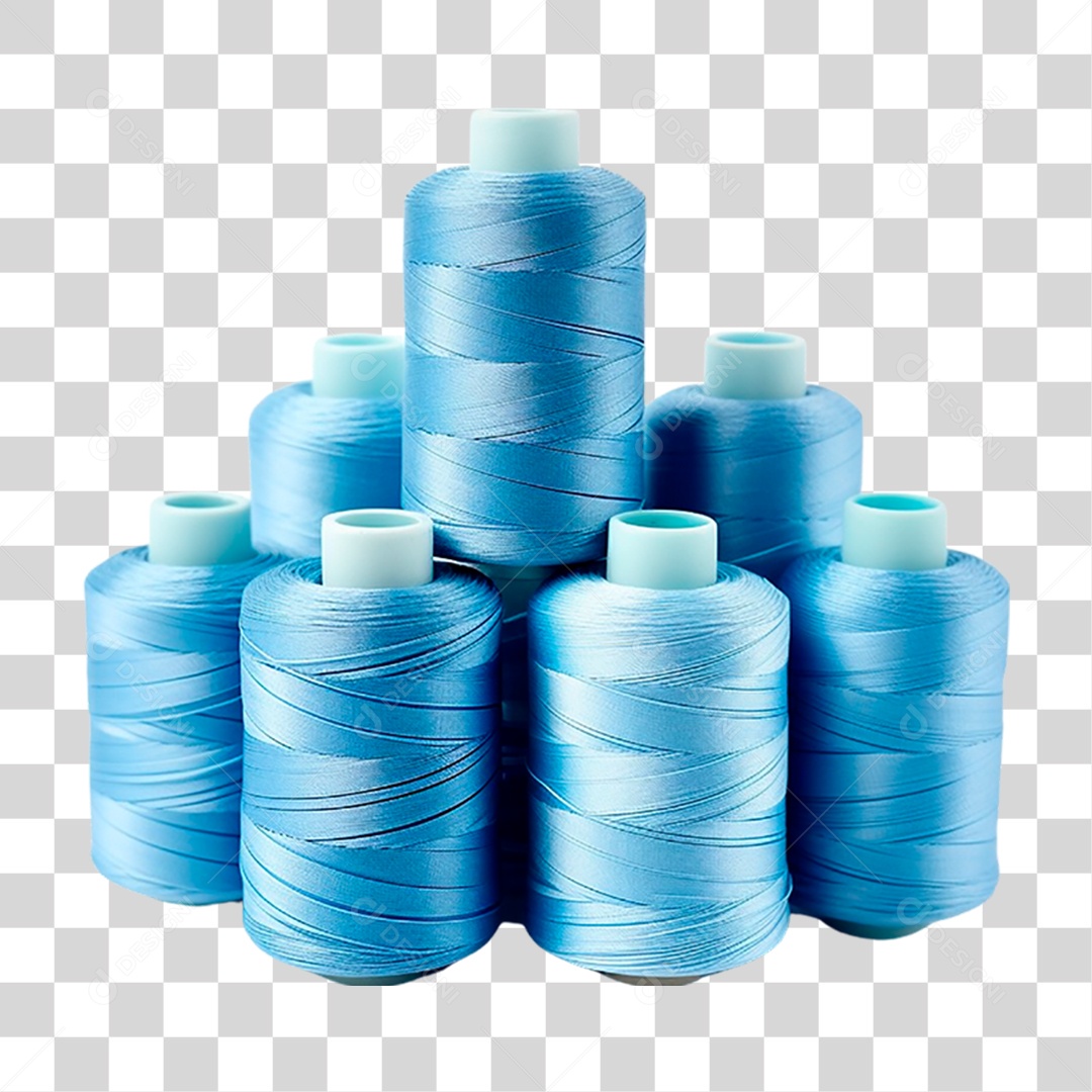 Tubos de Linhas Azuis PNG Transparente