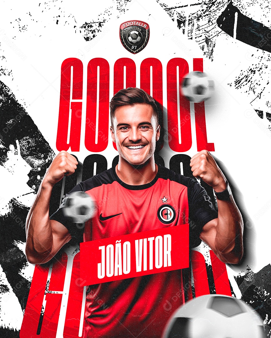 Campeonato Gol João Vitor Social Media PSD Editável