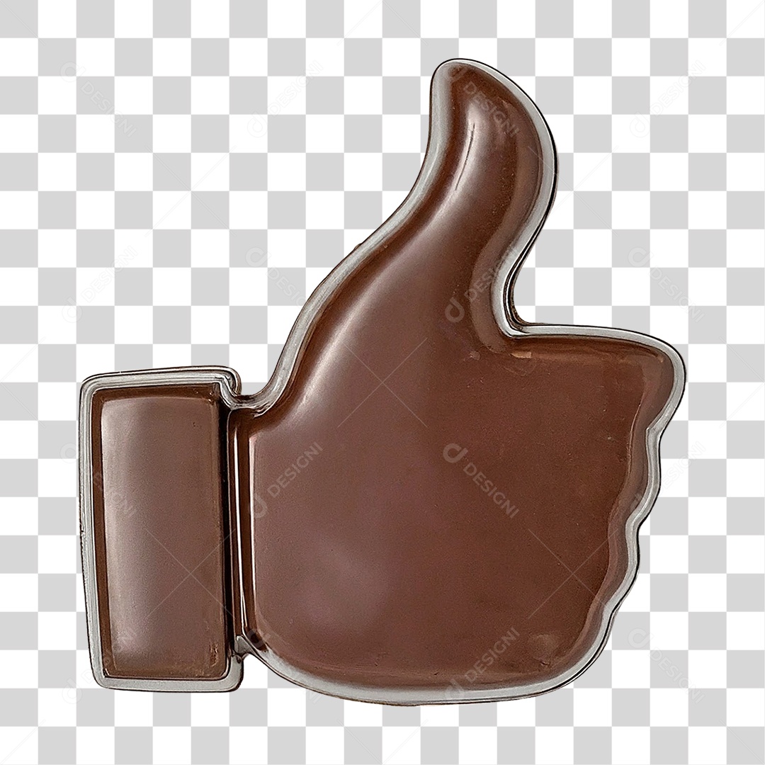 Mão de Chocolate PNG Transparente