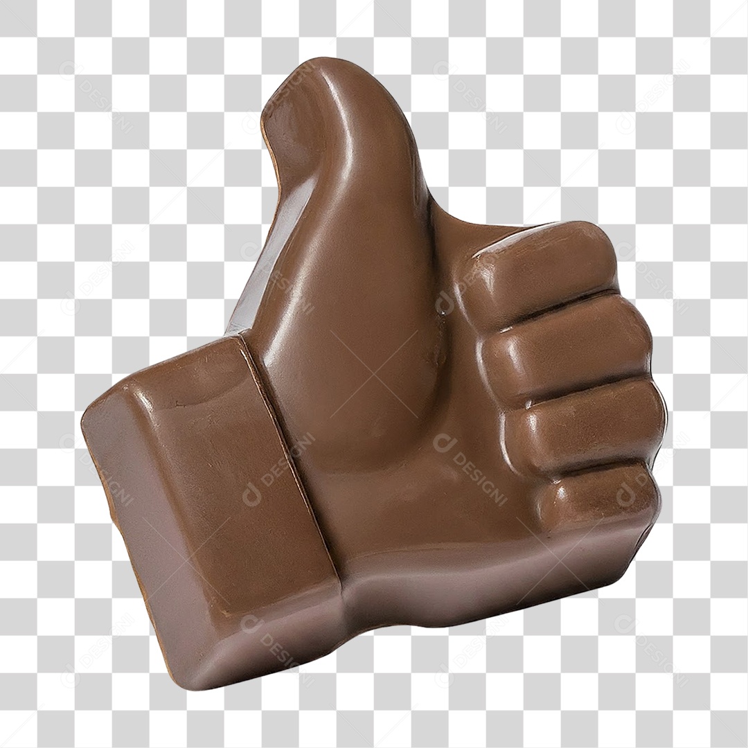 Mão de Chocolate PNG Transparente
