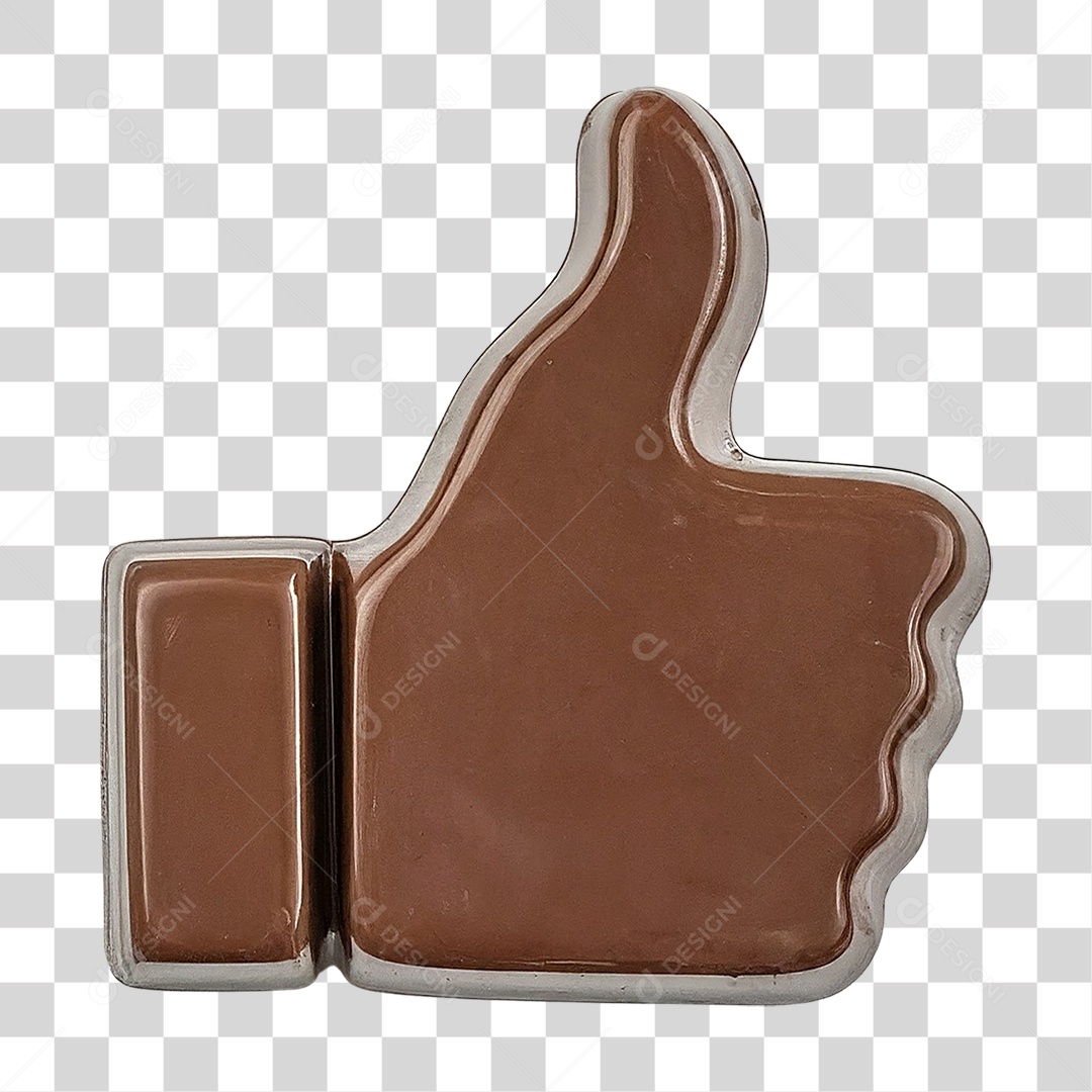 Mão de Chocolate PNG Transparente