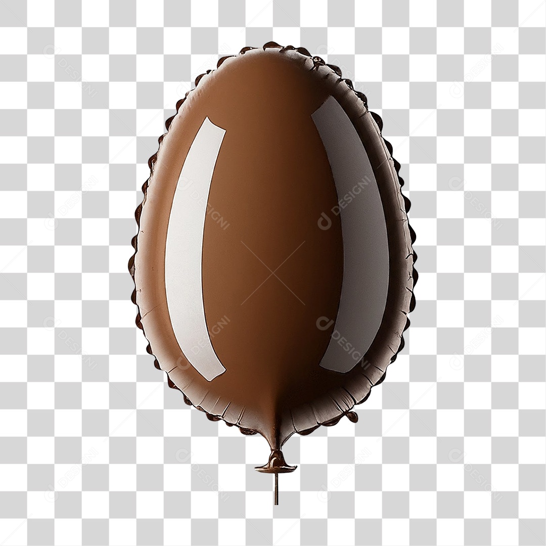 Ovo de Chocolate para Páscoa PNG Transparente