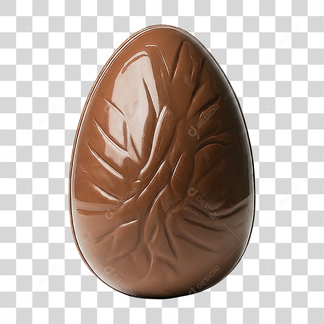 Ovo de Chocolate para Páscoa PNG Transparente