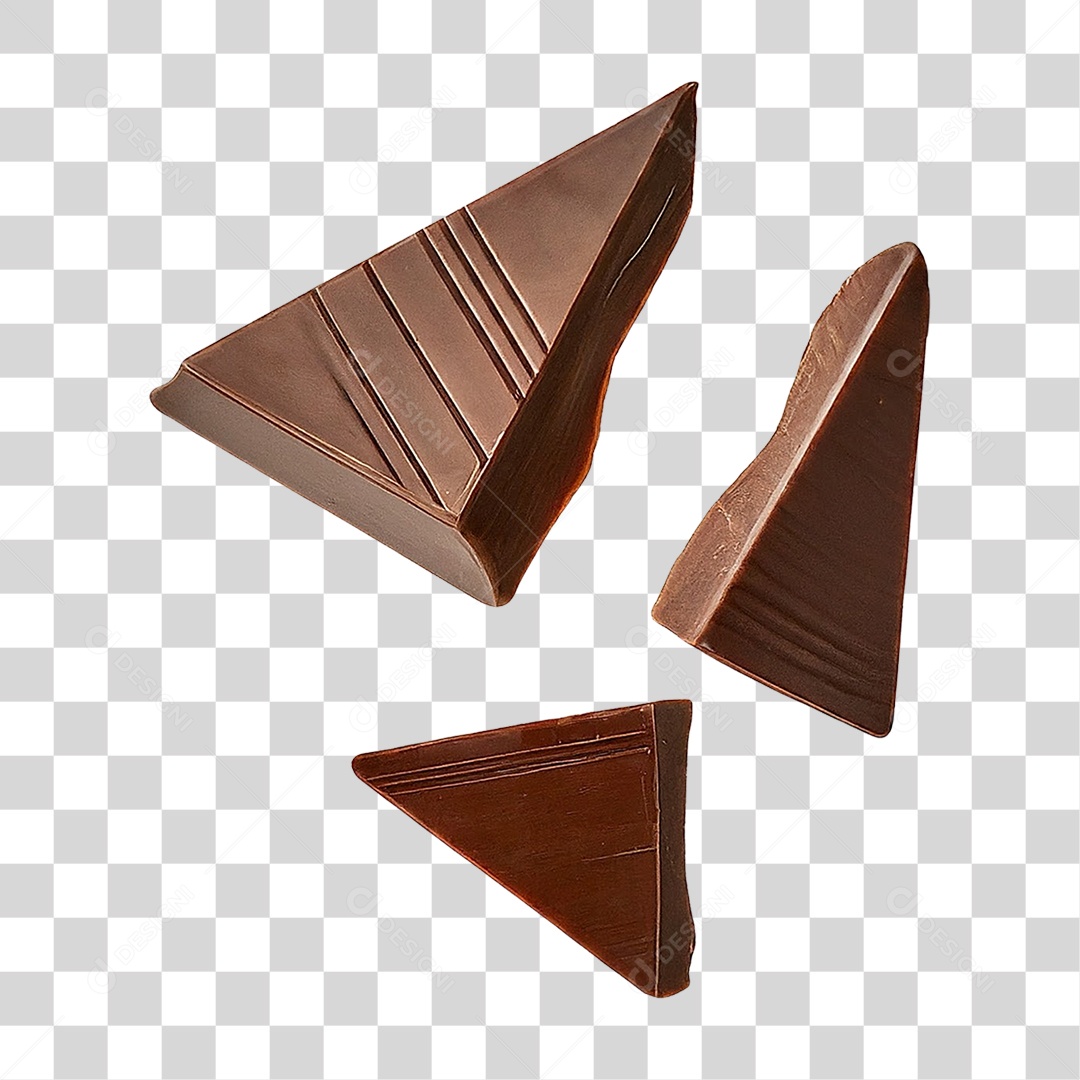 Pedaços de Chocolate PNG Transparente