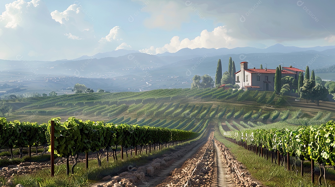 Plantação de vinhedo