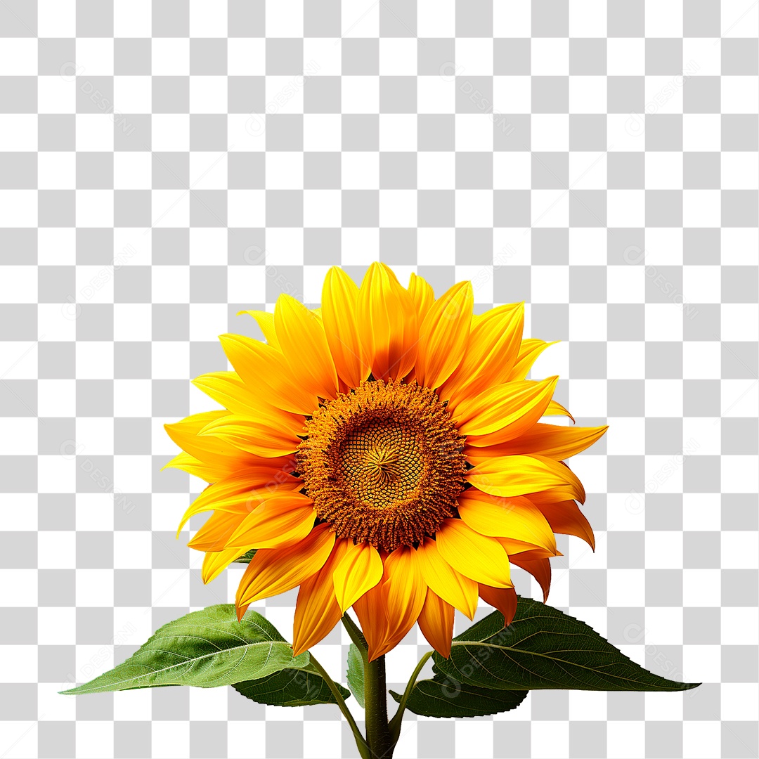 Flor Girassol PNG Transparente