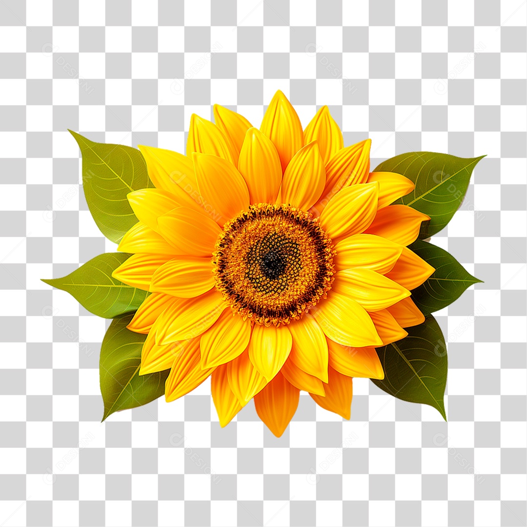 Flor Girassol PNG Transparente