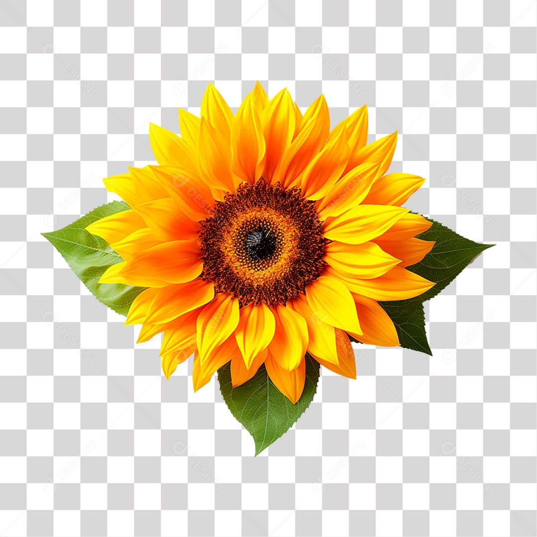 Flor Girassol PNG Transparente