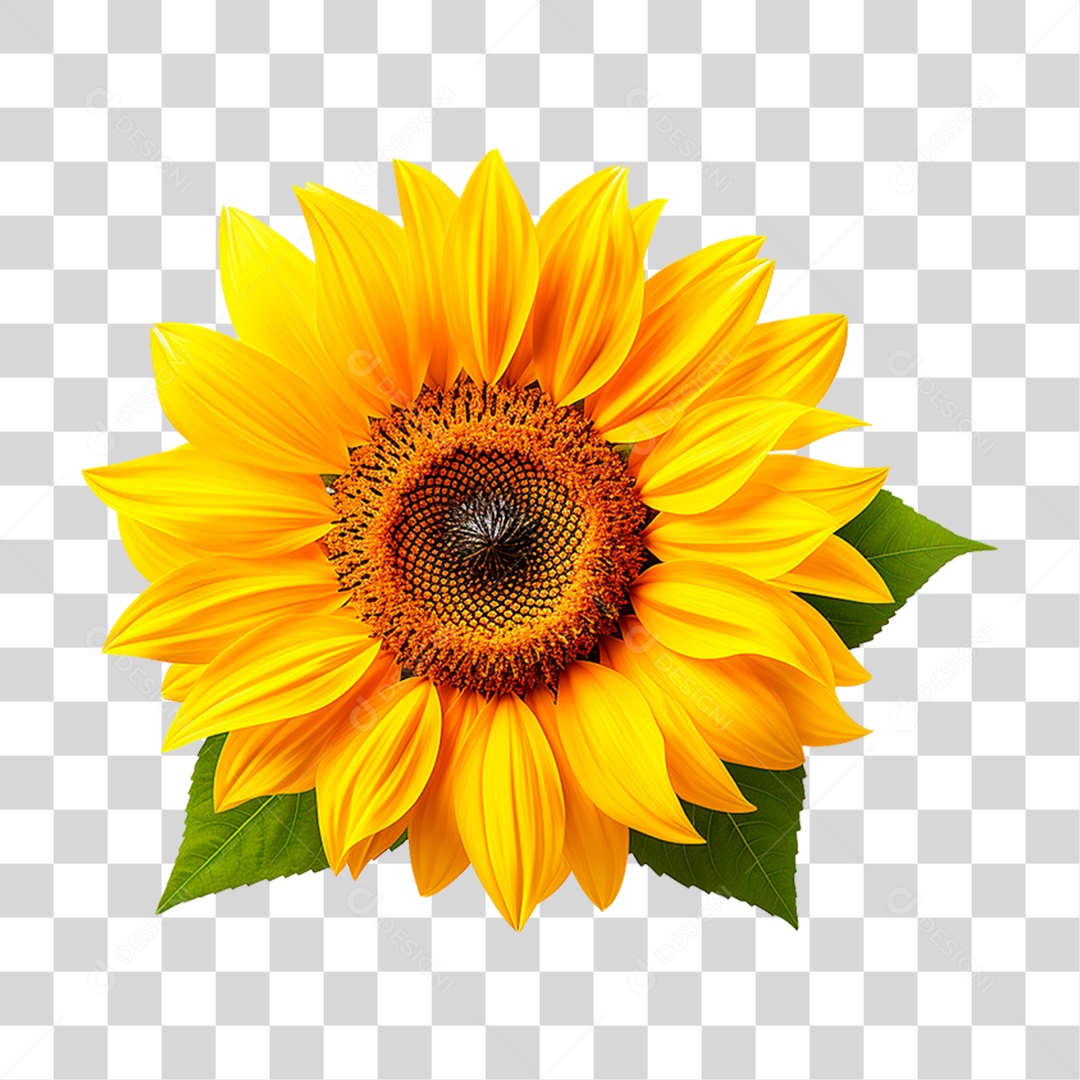 Flor Girassol PNG Transparente