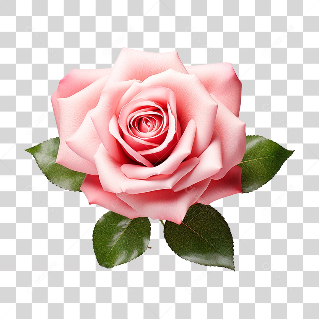 Rosa Damascena PNG Transparente