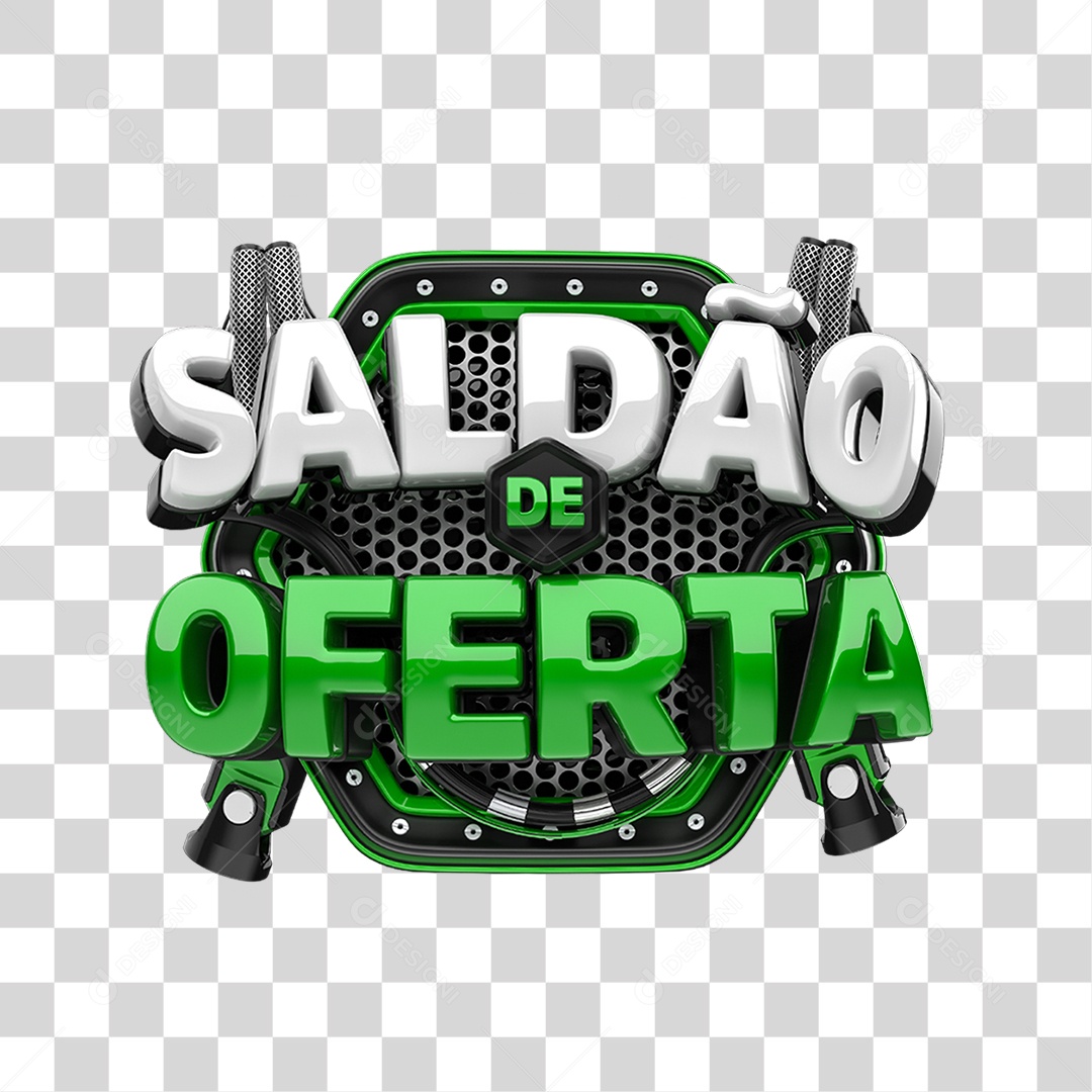 Selo 3D Saldão de Ofertas PNG Transparente