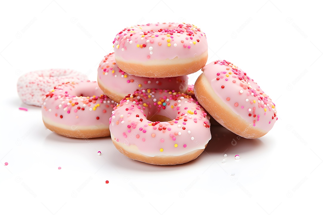 Donuts de chocolate de morango