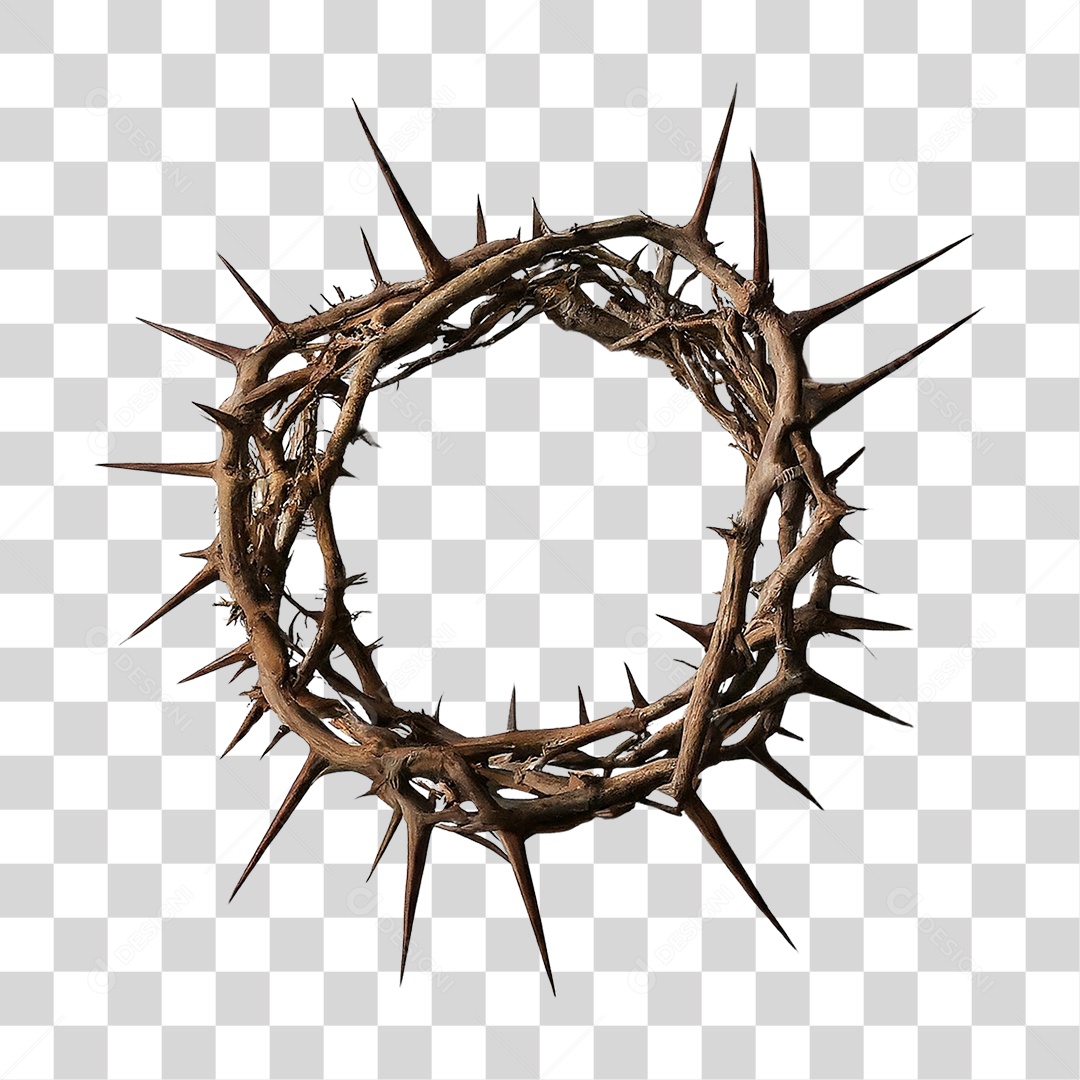 Coroa de Espinhos Páscoa PNG Transparente