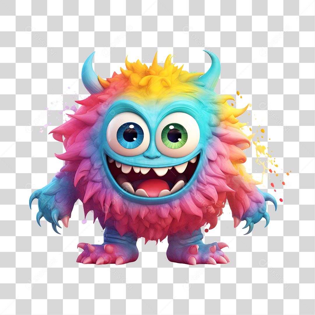 Monstros Mascotes PNG Transparente