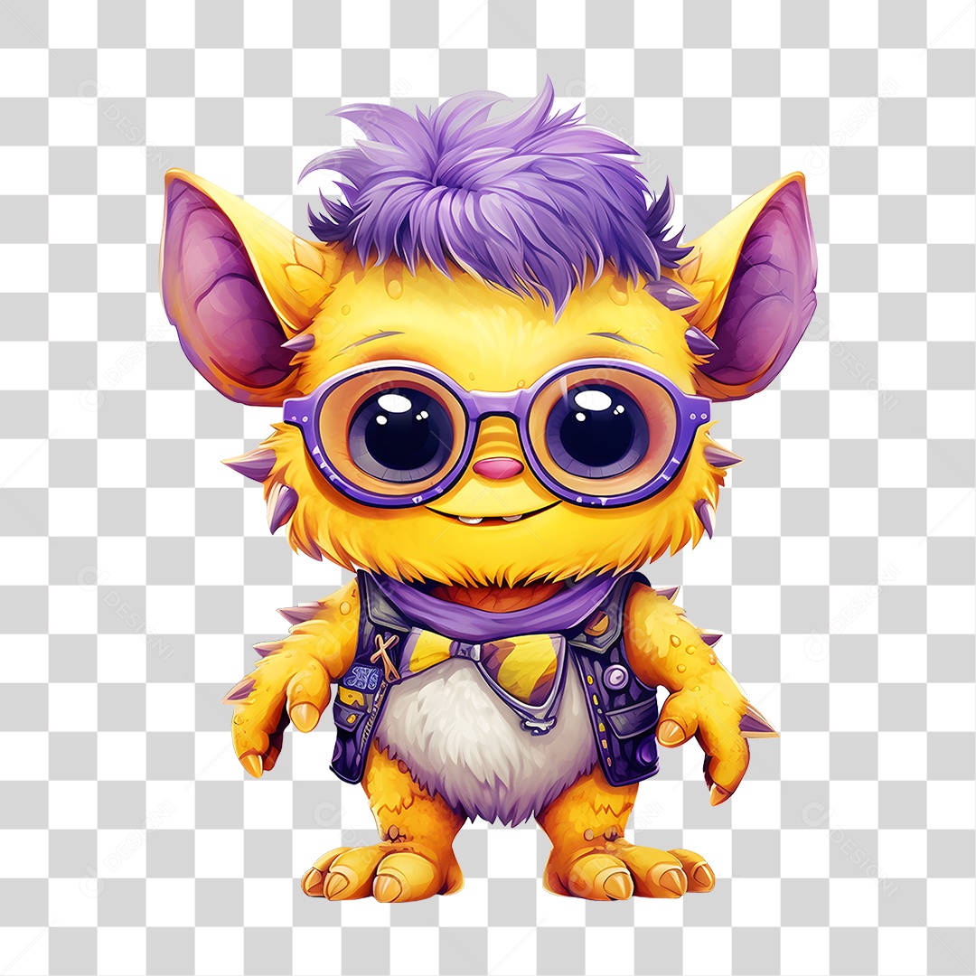 Monstros Mascotes PNG Transparente