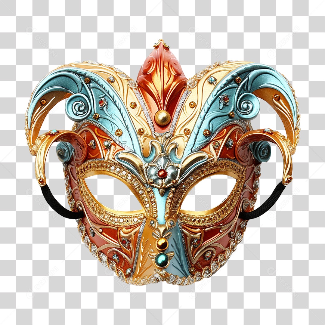 Máscara de Carnaval PNG Transparente