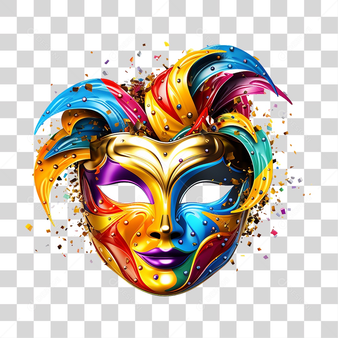 Máscara de Carnaval PNG Transparente
