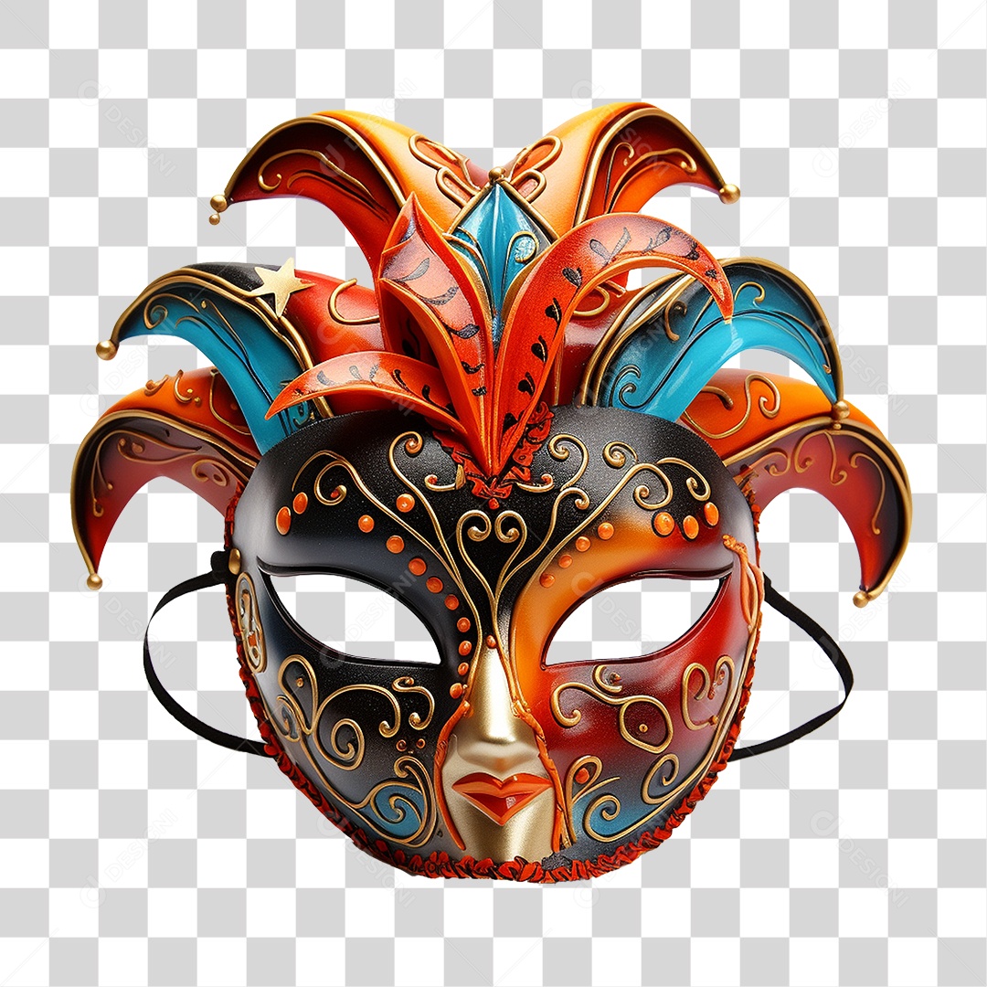 Máscara de Carnaval PNG Transparente