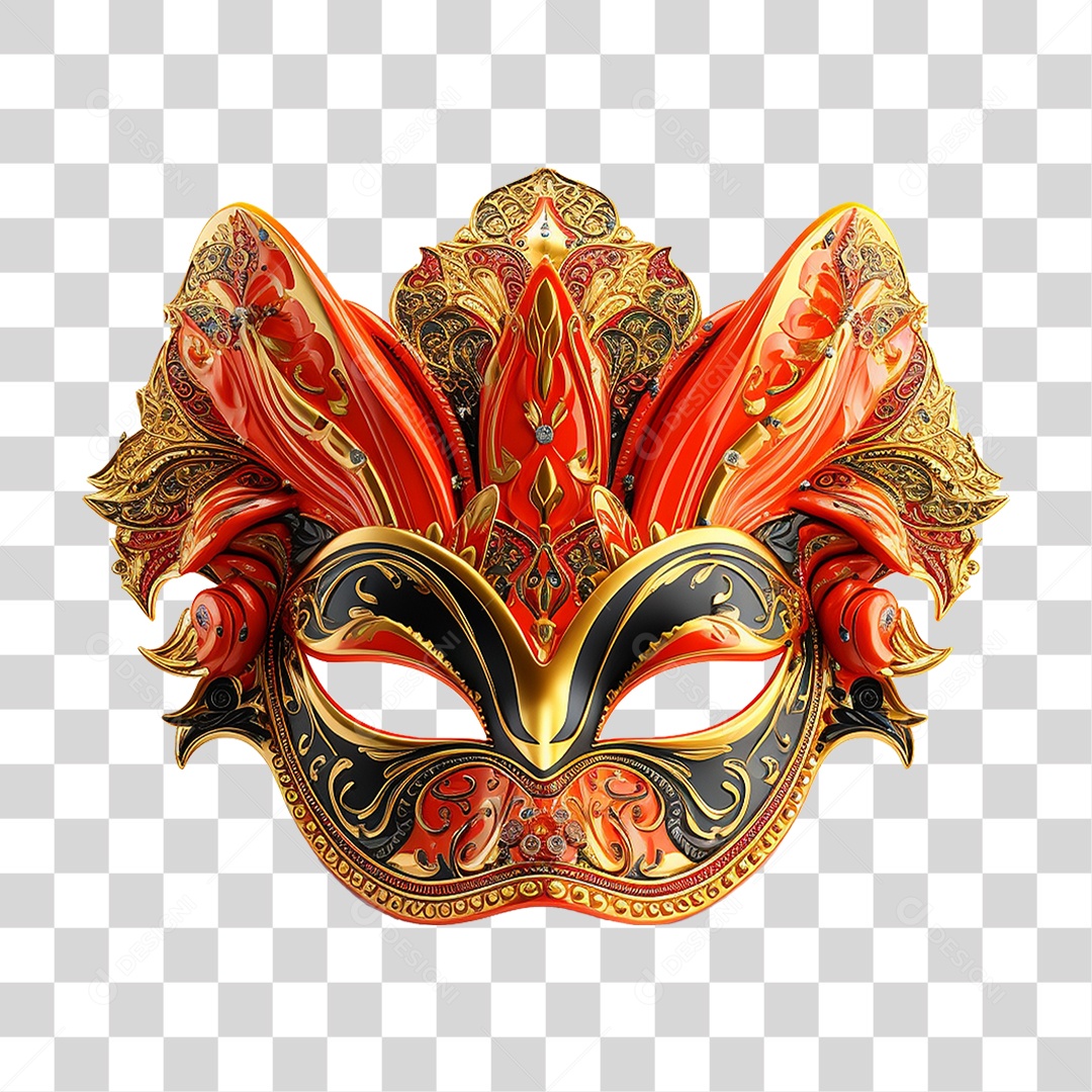 Máscara de Carnaval PNG Transparente