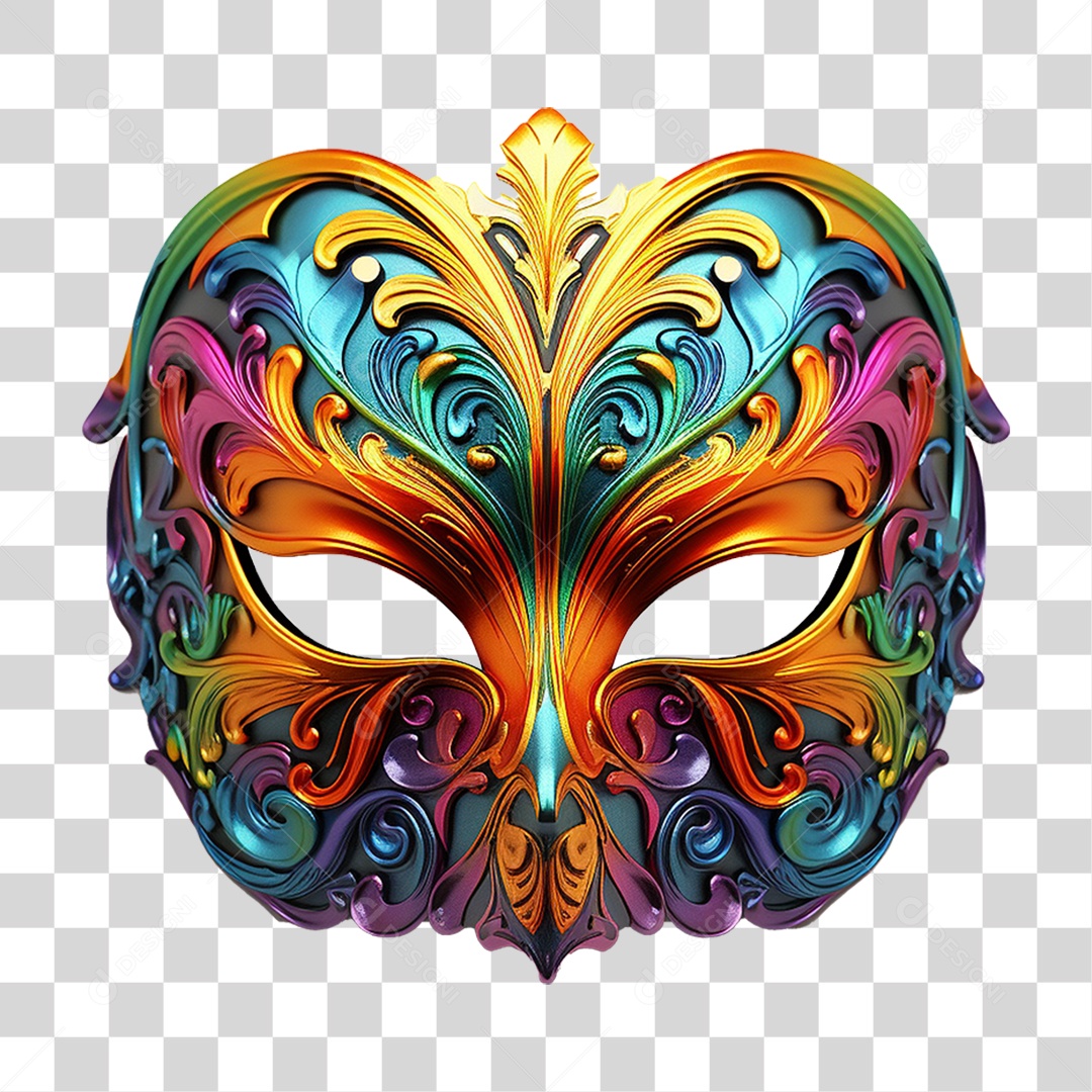 Máscara de Carnaval PNG Transparente