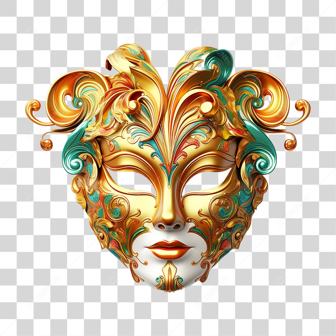 Máscara de Carnaval PNG Transparente