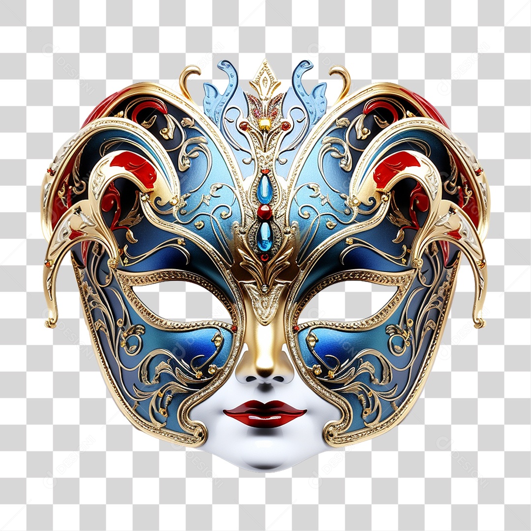Máscara de Carnaval PNG Transparente