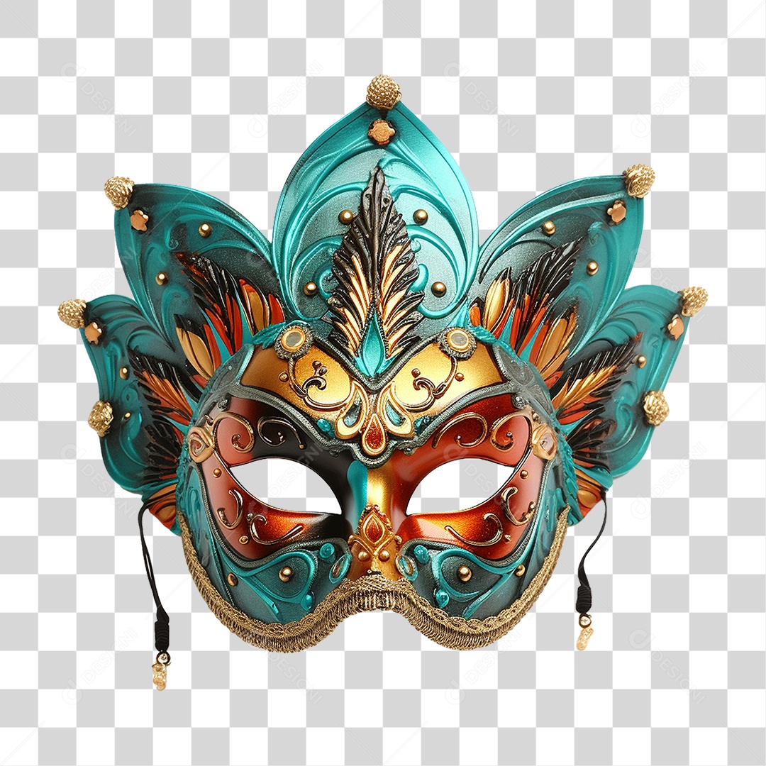 Máscara de Carnaval PNG Transparente