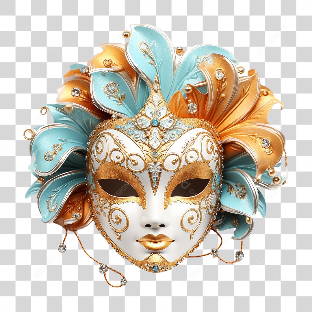 Máscara de Carnaval PNG Transparente