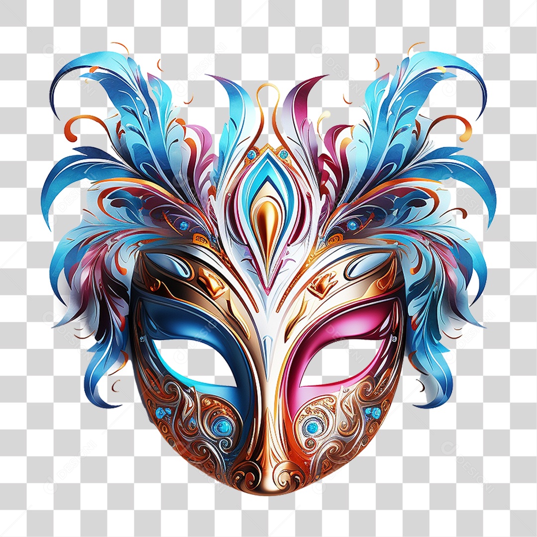 Máscara de Carnaval PNG Transparente