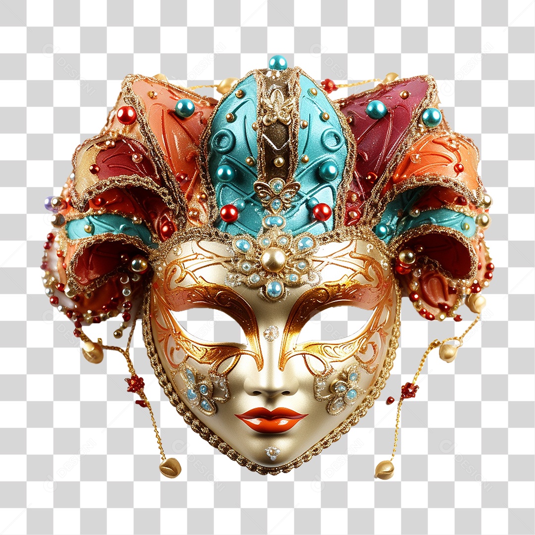 Máscara de Carnaval PNG Transparente
