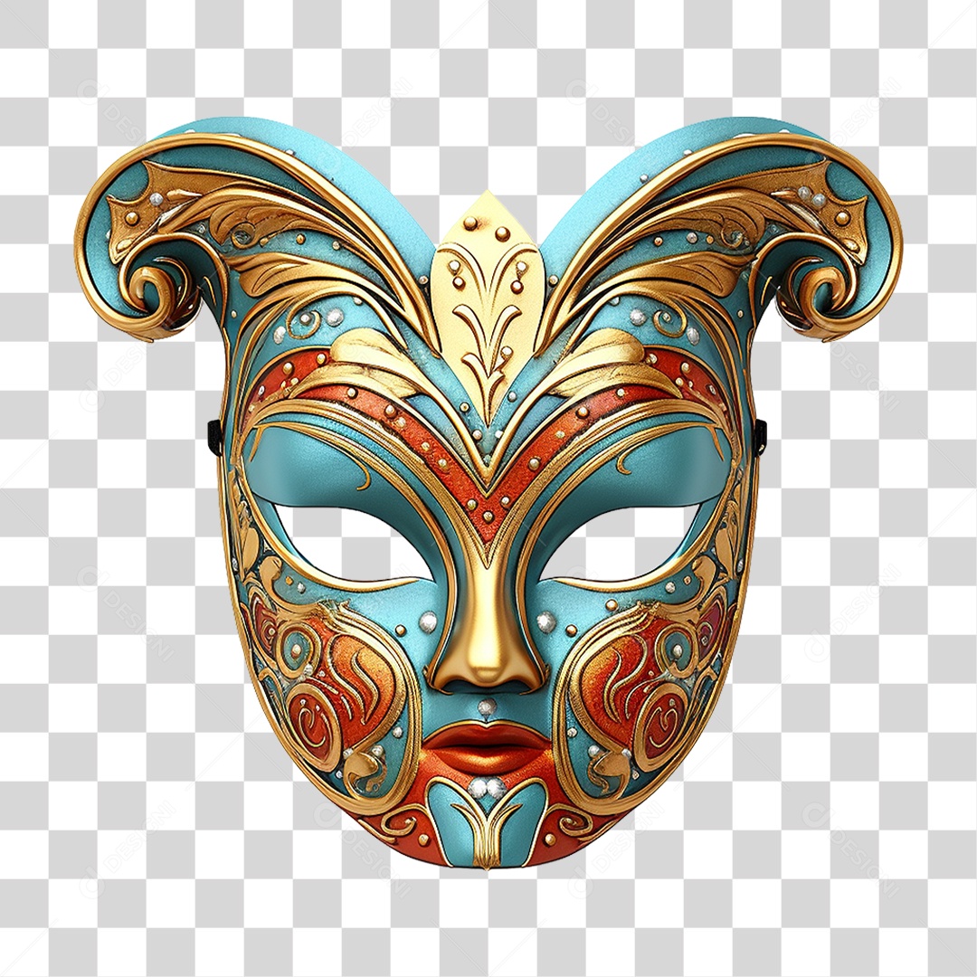 Máscara de Carnaval PNG Transparente