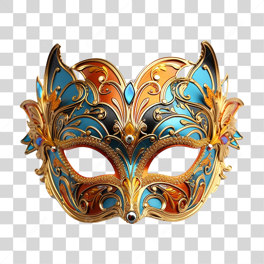 Máscara de Carnaval PNG Transparente