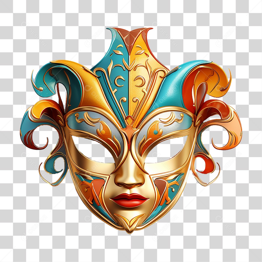 Máscara de Carnaval PNG Transparente