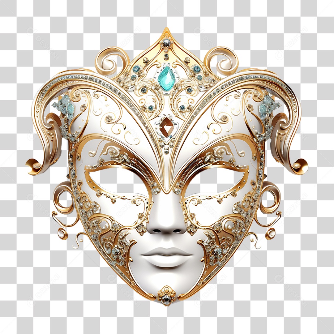 Máscara de Carnaval PNG Transparente