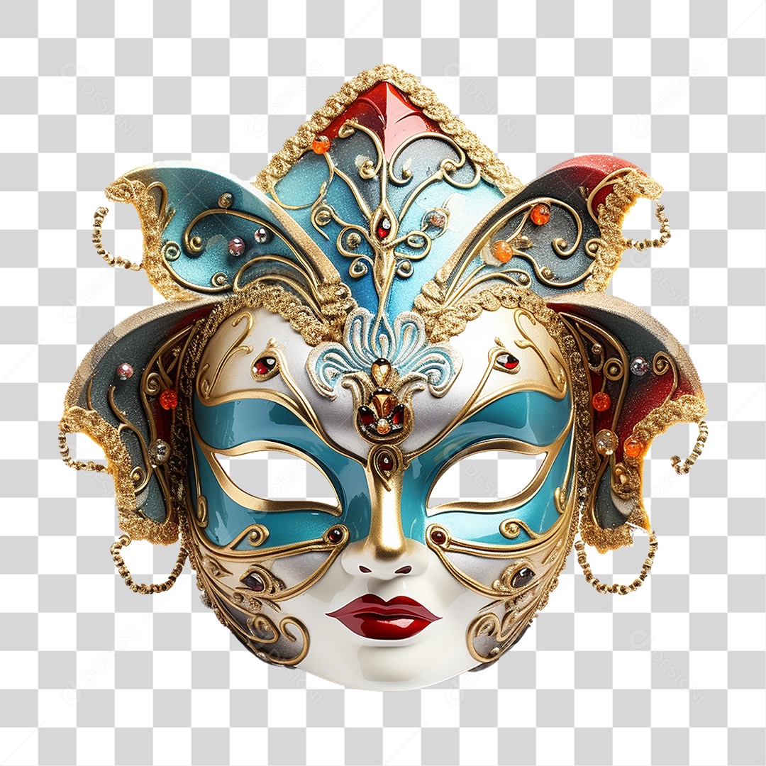 Máscara de Carnaval PNG Transparente