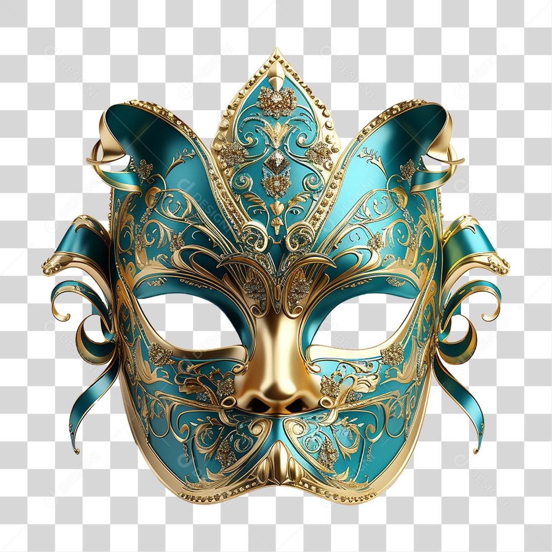 Máscara de Carnaval PNG Transparente