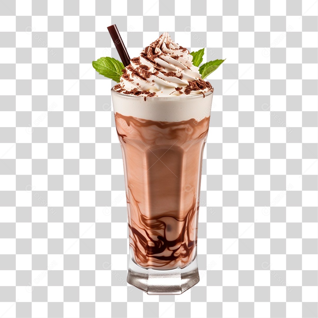 Milk-shake Chocolate PNG Transparente