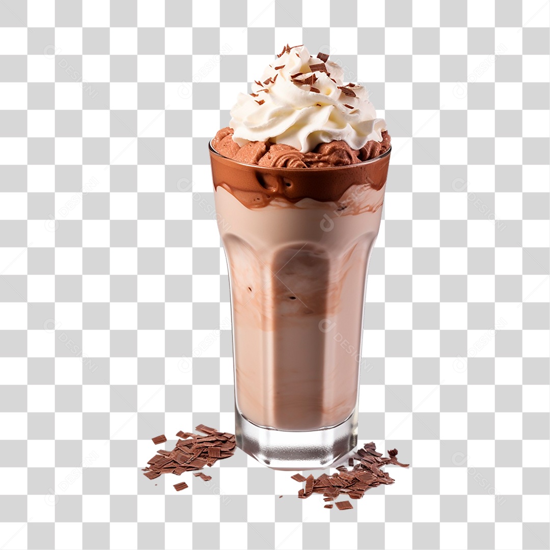 Copo de Cappuccino PNG Transparente
