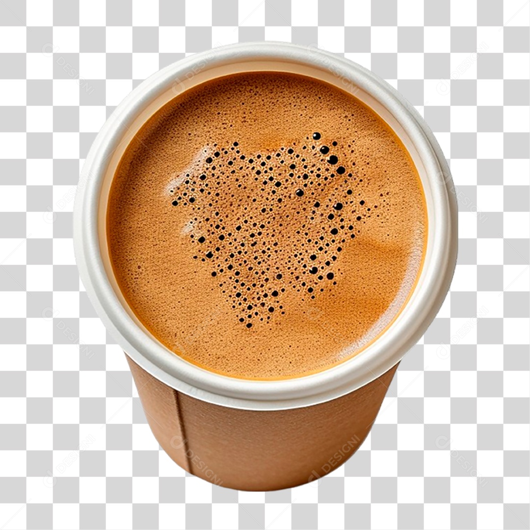 Copo de Cappuccino PNG Transparente