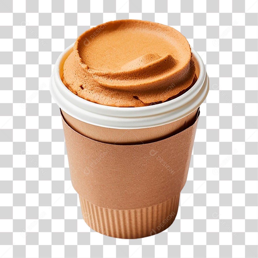 Copo de Cappuccino PNG Transparente